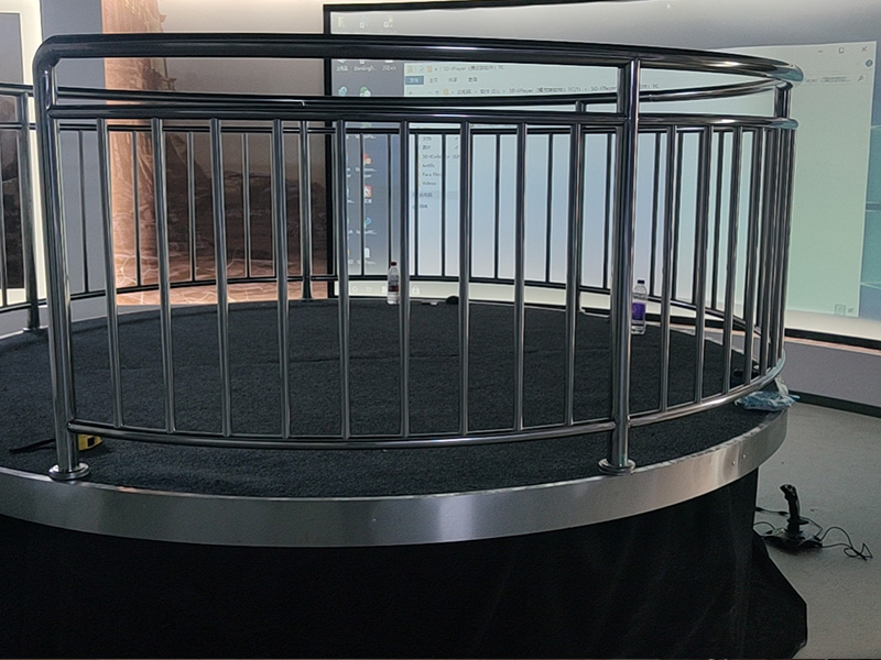 测试中环绕式地震平台